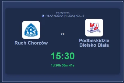 Derby województwa: Ruch Chorzów - Podbeskidzie (12.09.2026). Zapowiedź i nowy napastnik!