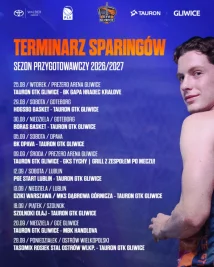 TAURON GTK Gliwice przedstawia plan sparingów! Szwecja, Czechy i grill z kibicami