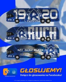 Nowy autokar Ruchu Chorzów. Kibice wybierają projekt od STS